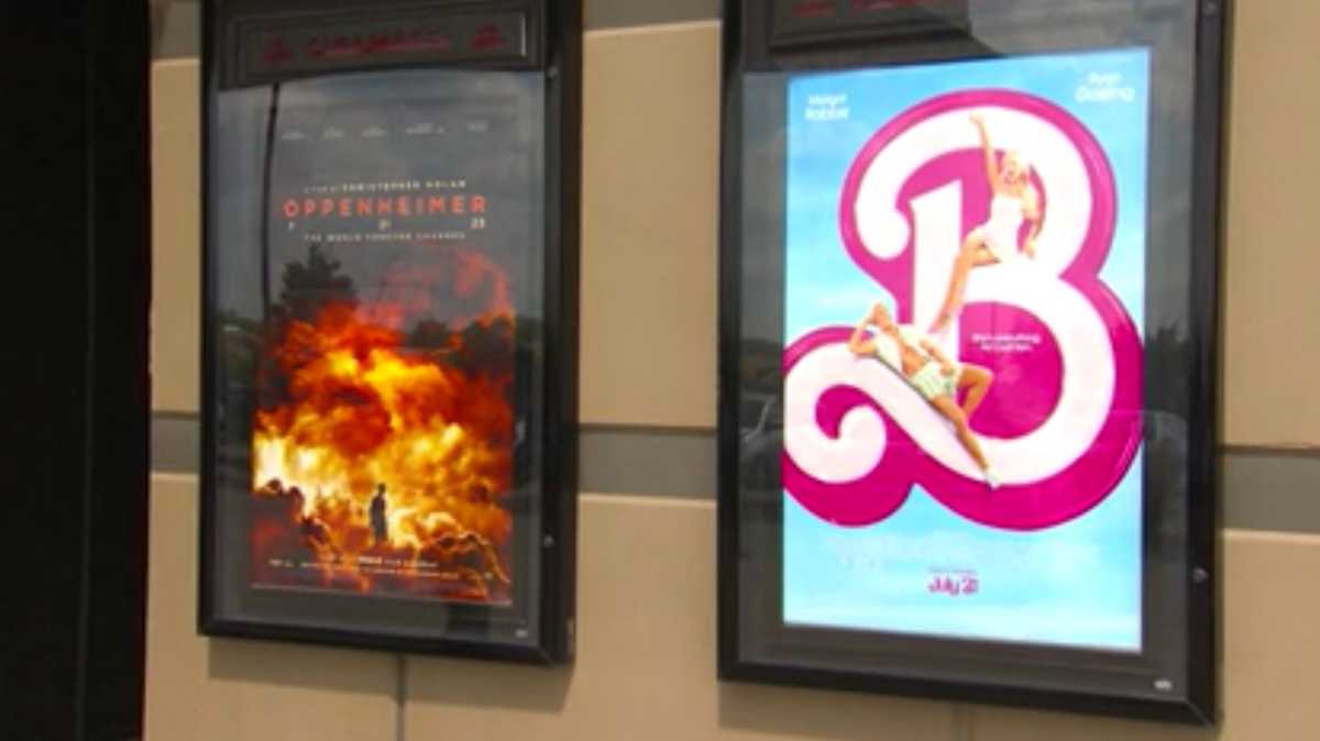 Des Moines movie theaters fill up for 'Barbenheimer' opening night