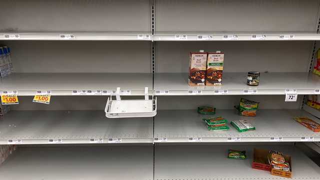 Grocery store shelves empty amid supply chain disruptions, weather - Vimarsana News