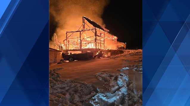 Historic barn at Ross Farms in Washington County catches fire
