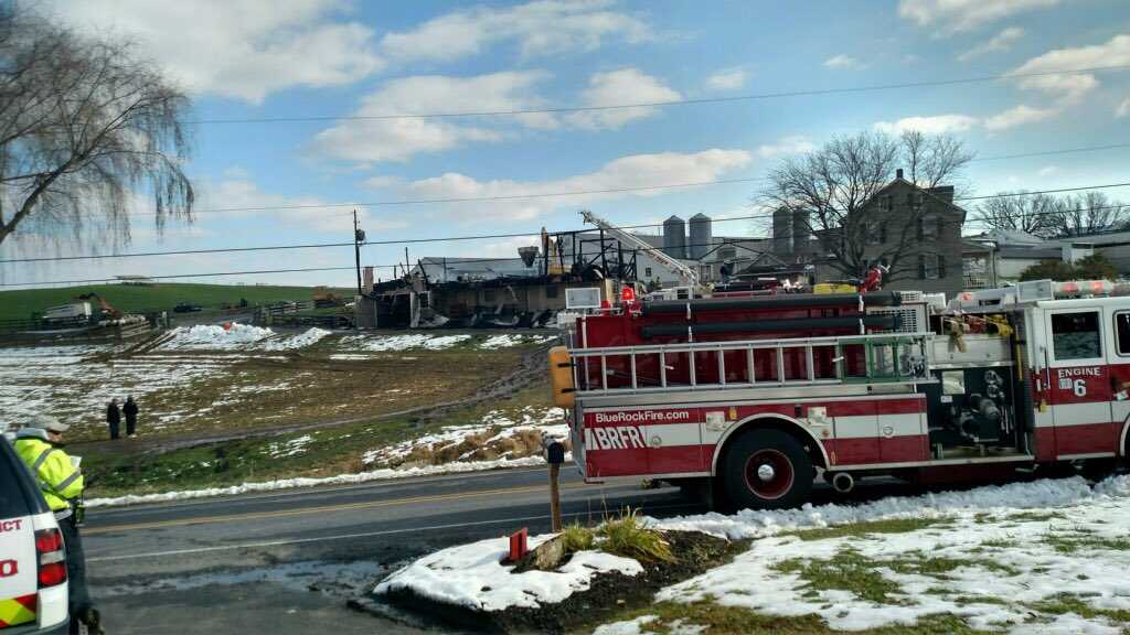 Crews Battle Lancaster County Barn Fire