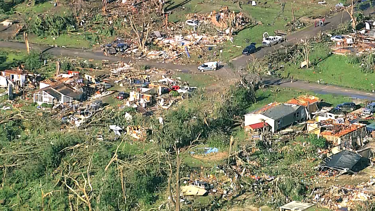 Barnsdall Tornado: Sky 5 shows devastation after Oklahoma storms - KOCO