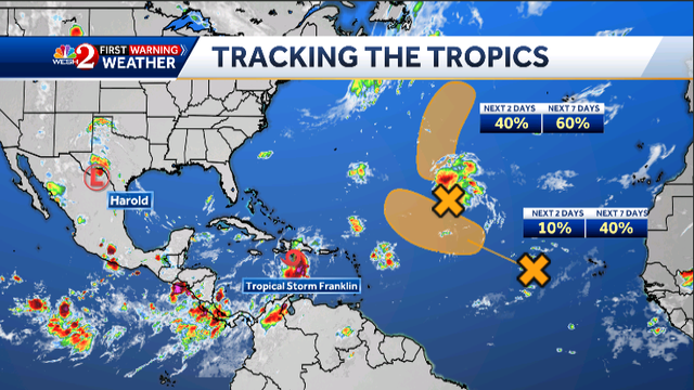 Tropics update: Franklin, 2 more disturbances in Atlantic - Vimarsana News