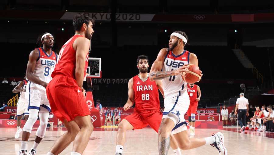 Us Makes Statement In Men S Basketball Game Against Iran