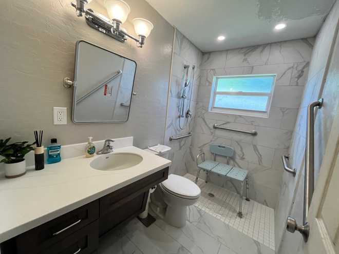 Melvin Lawson's remodeled bathroom