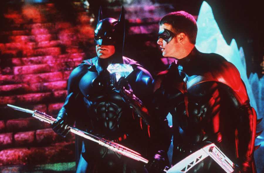 George Clooney as Batman and Chris O'Donnell as Robin