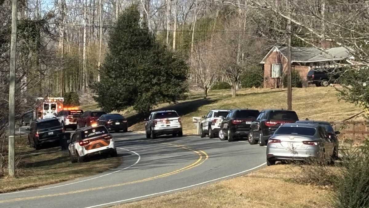 Police engaging with barricaded person who fired shots at officer on Baux Mountain Road in Winston-Salem, police say