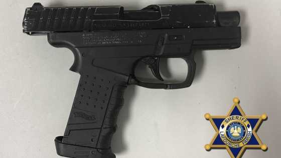 A BB gun found at Raceland Upper Elementary School.