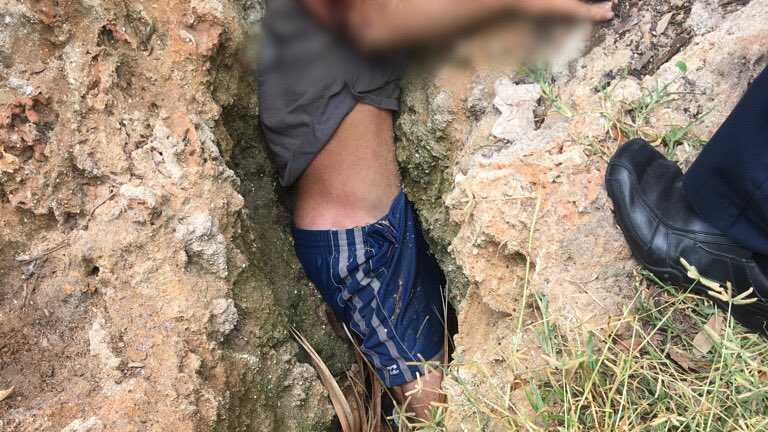 Brevard County firefighters rescue man trapped in rock crevice