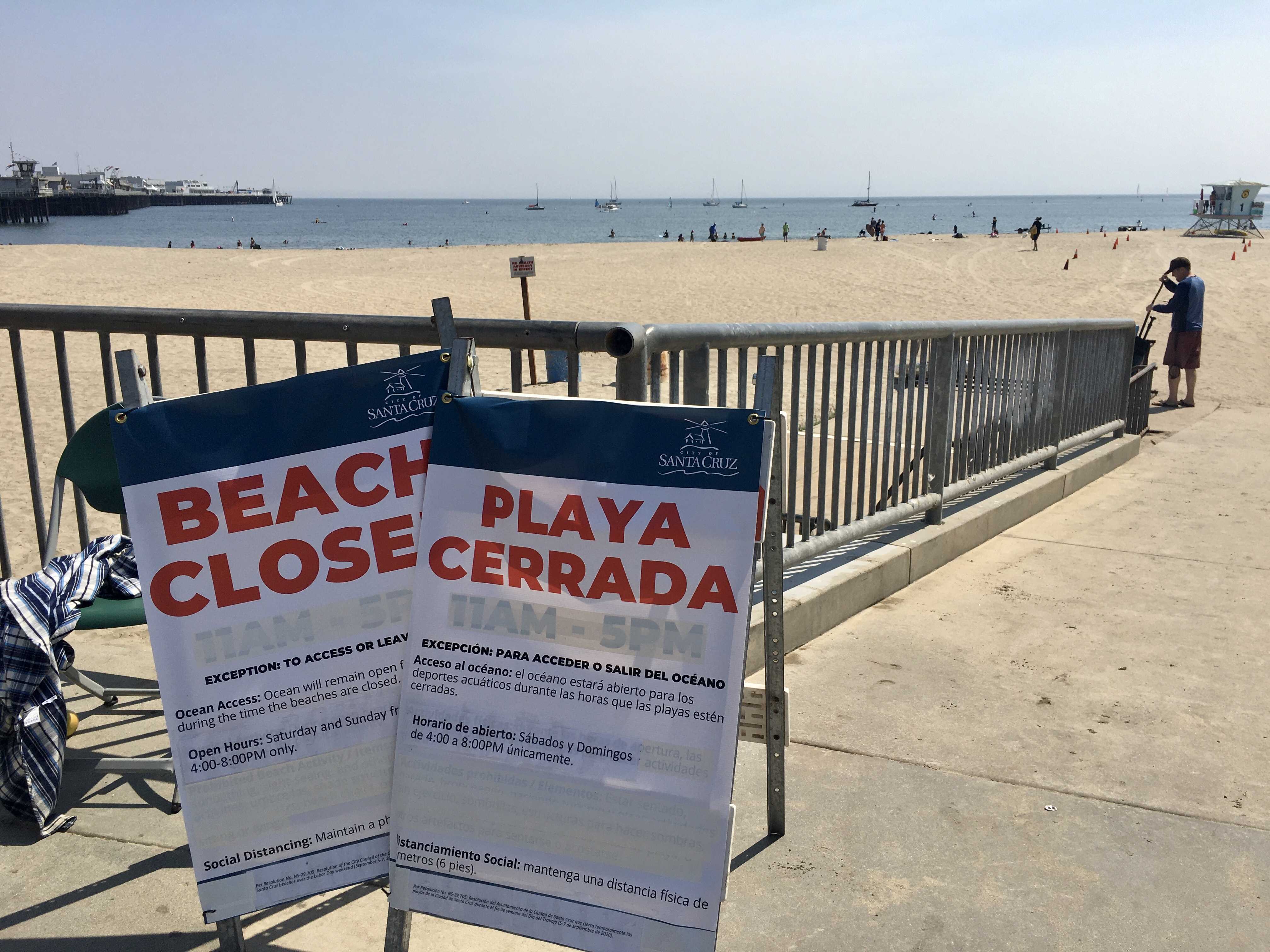 Beaches across the Central Coast closed for Labor Day weekend