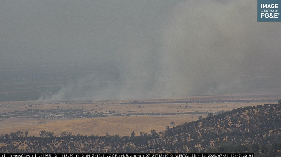 Crews battle fire on Beale Air Force base