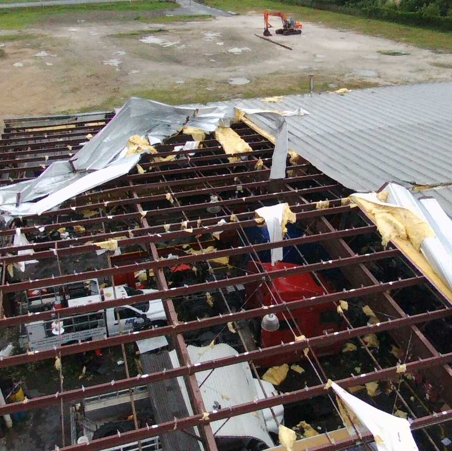 SLIDESHOW Damage left behind by a likely tornado in Garden City