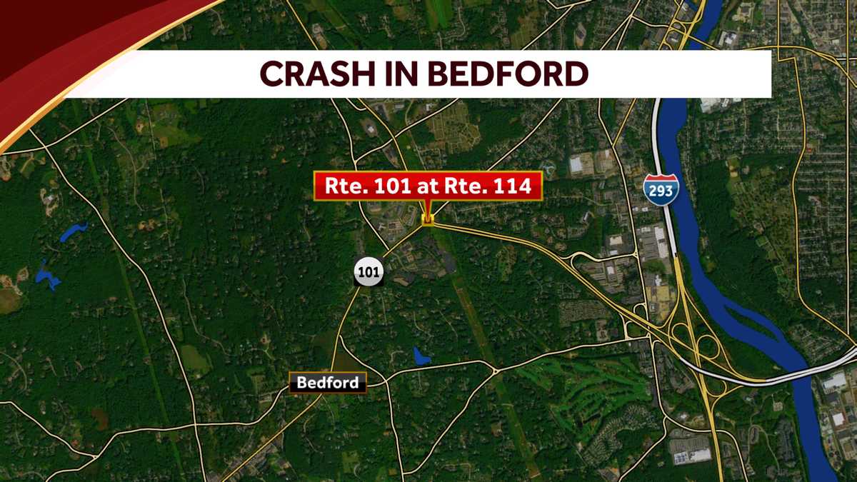 Part of Route 101 closed in Bedford, NH, after crash