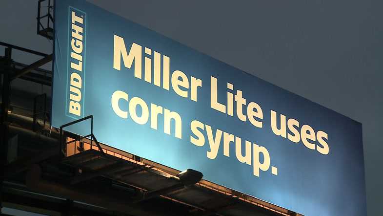 Corn syrup billboard