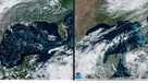 Before and after Hurricane Helene 