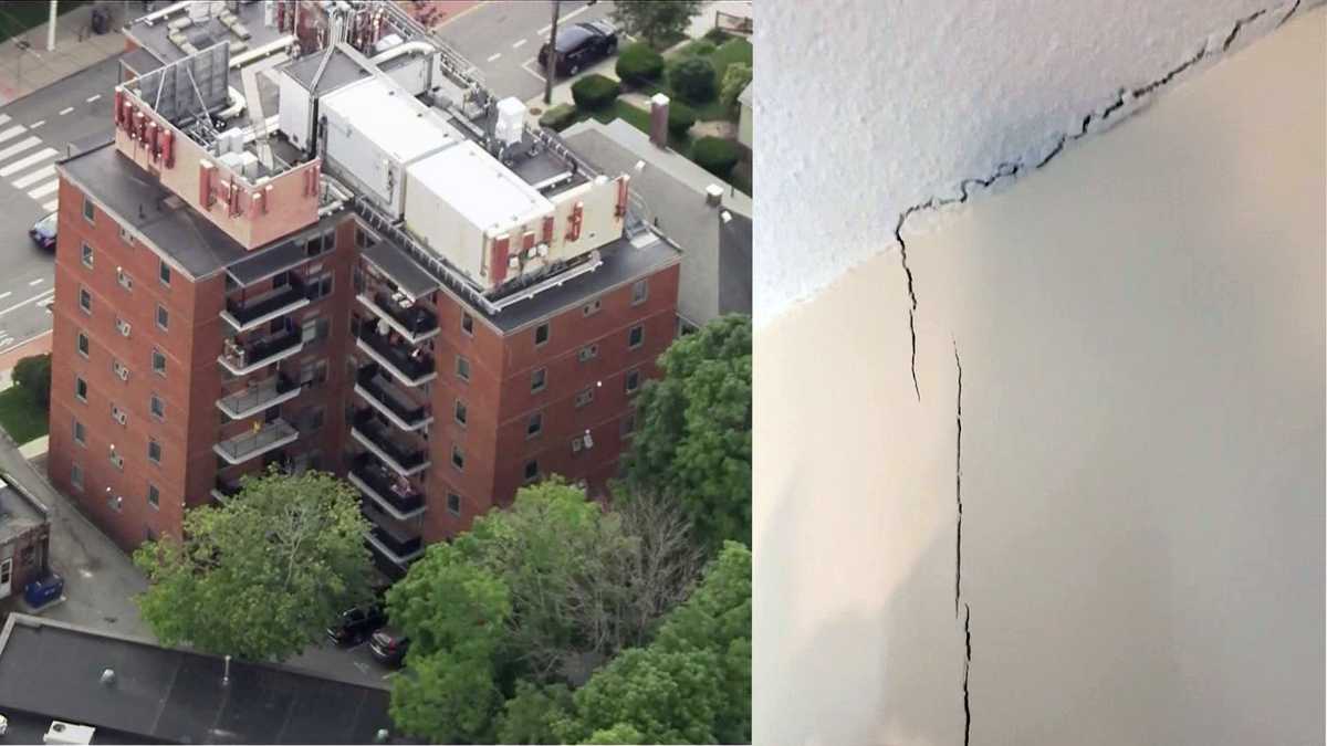 Dozens evacuated from Belmont condo after cracks discovered