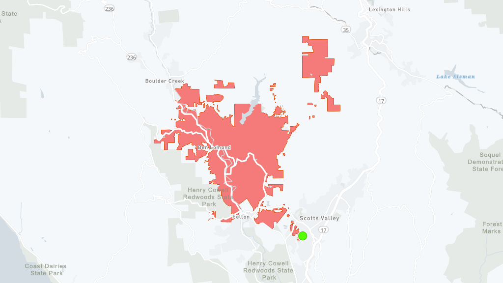 More than 5,000 PG&E customers without power in Ben Lomond