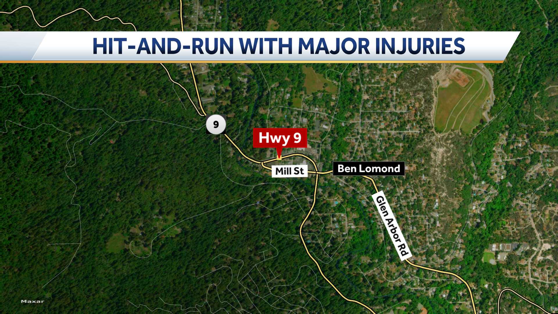 CHP seek to ID driver in pedestrian hit and run in Ben Lomond