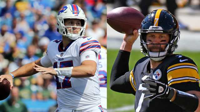 Look: Josh Allen Shows Off Alternate Helmet Before Bills' Practice