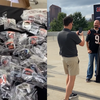 Watch: Bengals fans line up for AFC Championship replica rings, pictures  with trophy