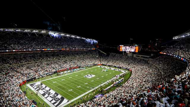 Record Paycor Stadium Crowd Watches Bengals Knock Dolphins From