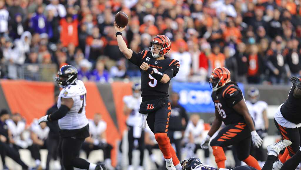 Cincinnati Bengals fly past the Baltimore Ravens 41-17 led by Joe Burrow