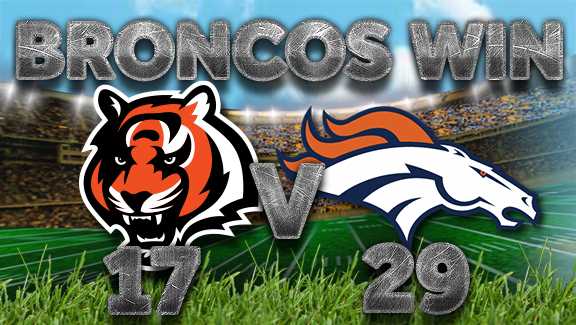 Siemian's 4 TD passes lead Broncos over Bengals 29-17