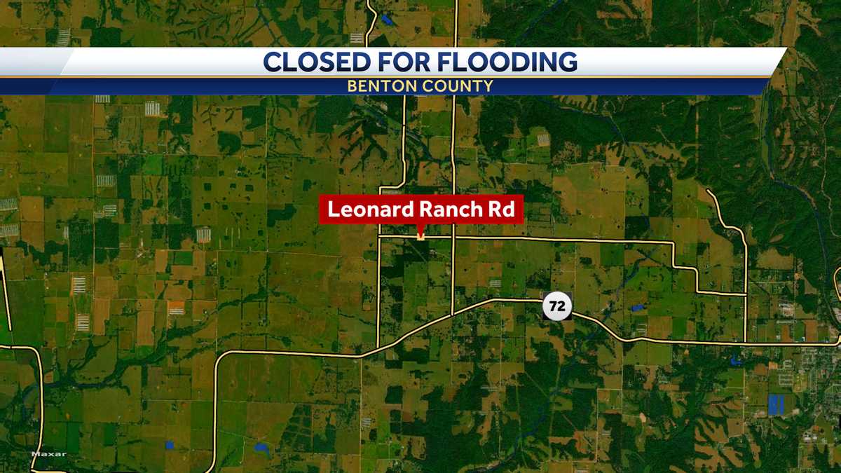 Benton County road closure due to flooding