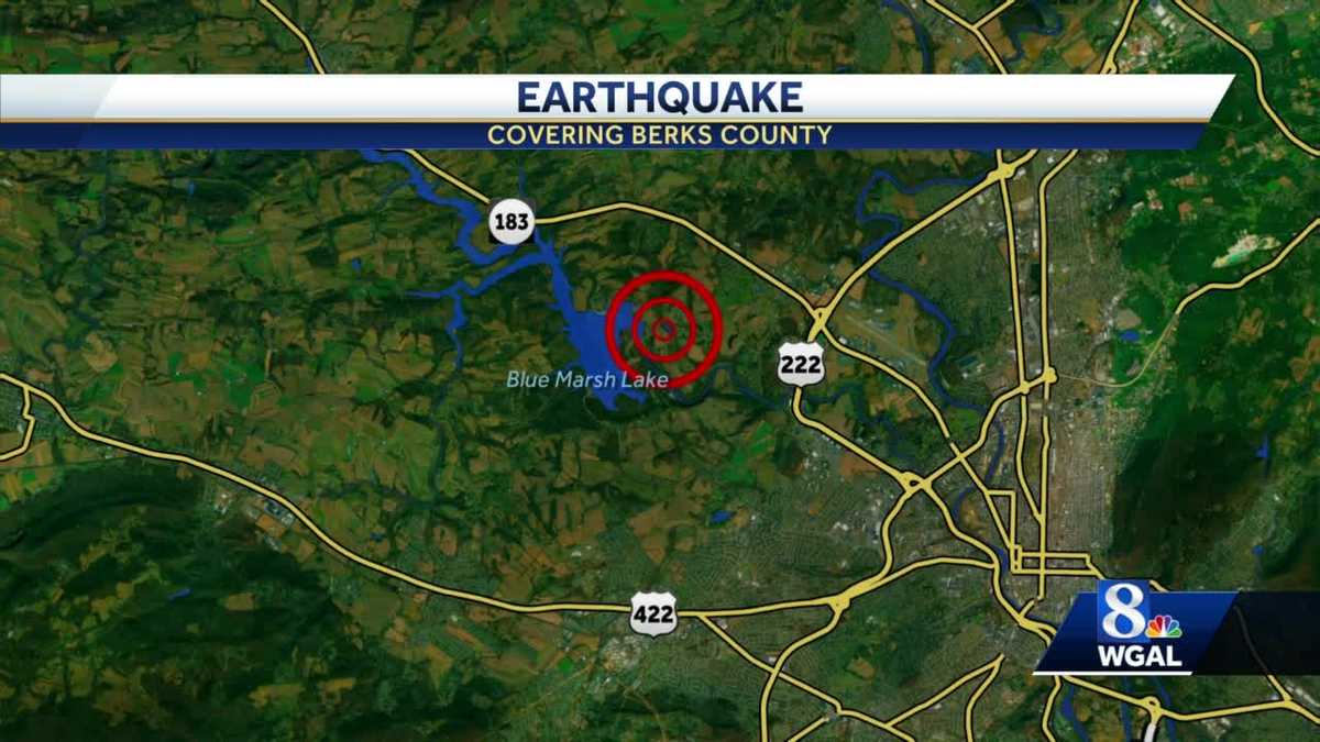 2.2 magnitude earthquake reported in Berks County