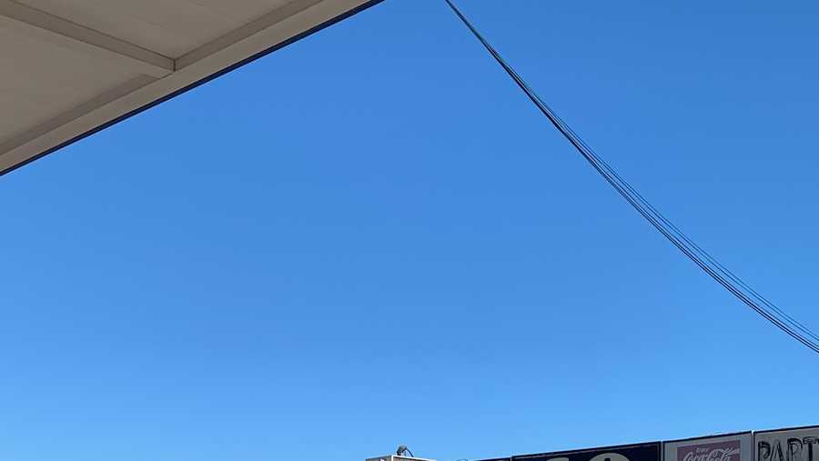 Customer shot inside Bessemer convenience store