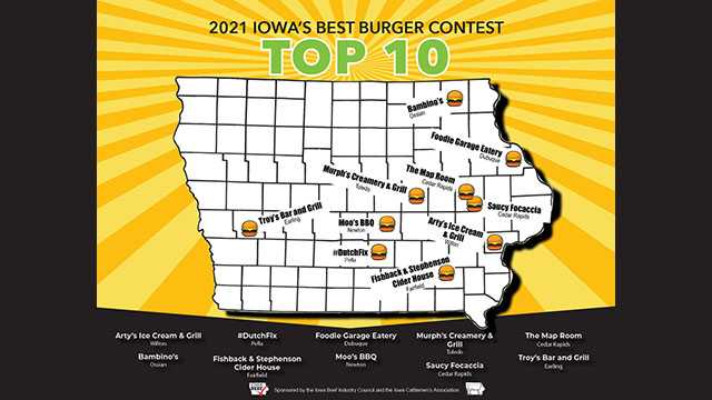 1 of these 10 burgers will be named Iowa's best - Vimarsana News