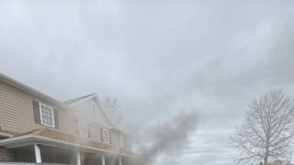 Crews battle house fire in Bethel Township