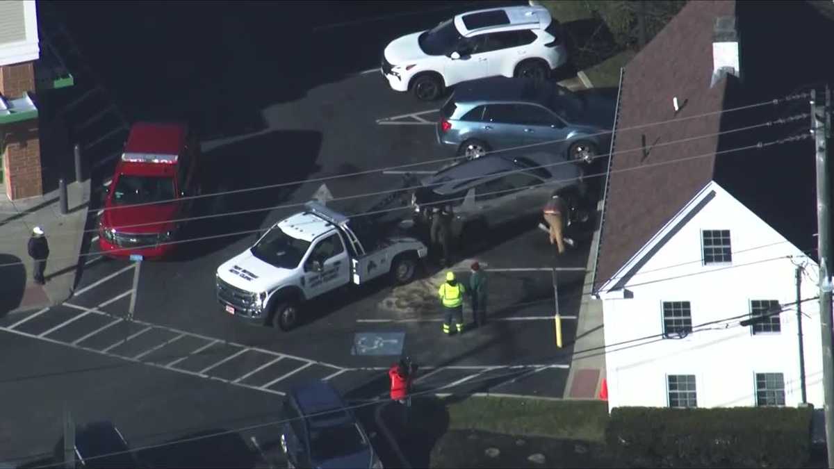 Woman injured, two trapped after multi-car crash in Beverly parking lot