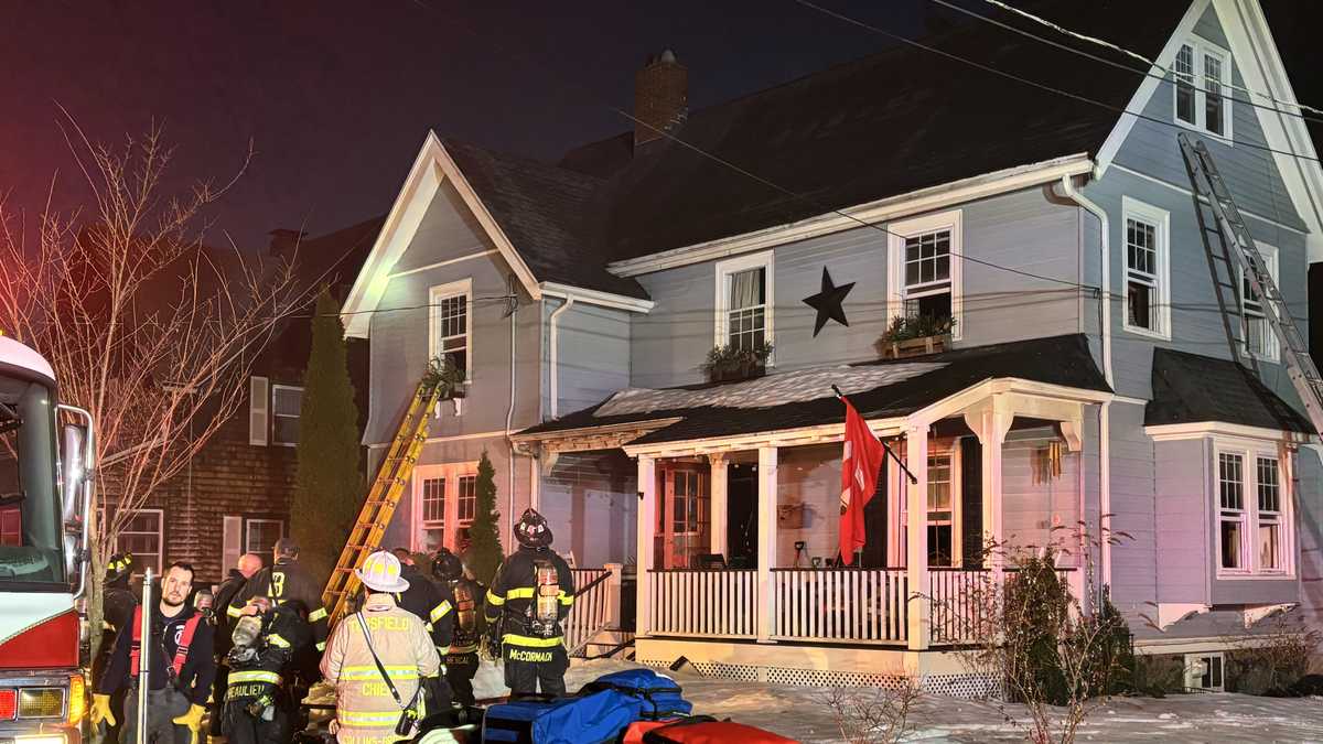 Crews battle 3-alarm house fire in Beverly, Massachusetts