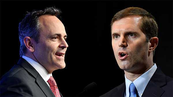 Bevin rallies with Trump, Beshear knocks on doors on Election Day eve