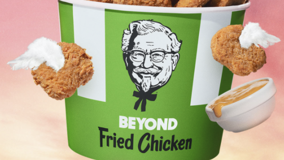 KFC and Beyond Meat have teamed up on a new meatless fried chicken offering that will launch at KFCs nationwide Jan. 10.