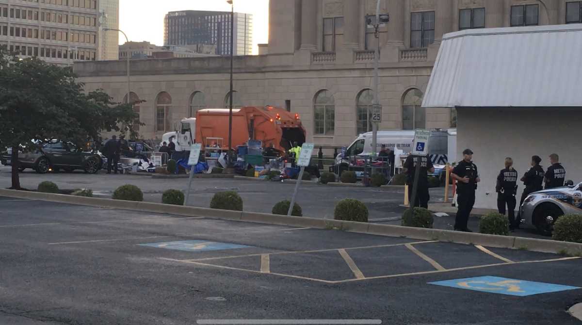 Protesters clear out of camp outside Louisville's ICE office