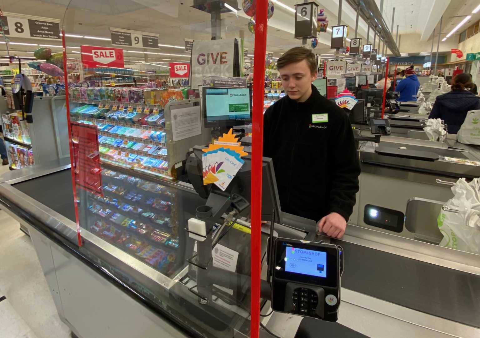 grocery store cash register