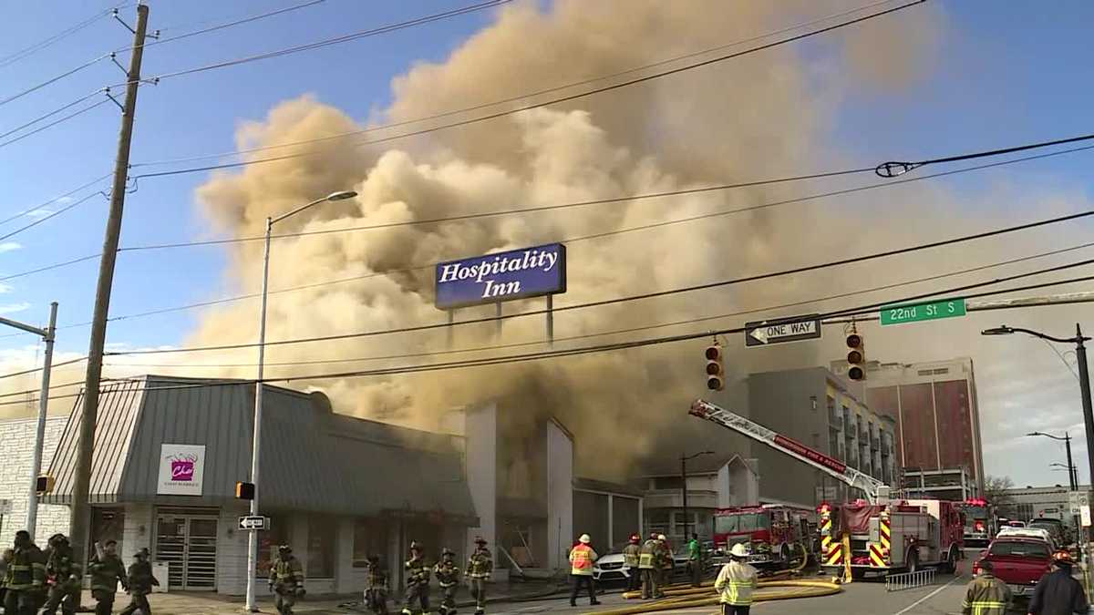 Arson investigation underway after fire rips through old hotel in ...