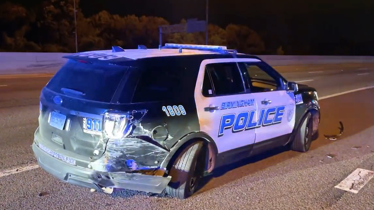 Birmingham Police Officer Injured in Crash