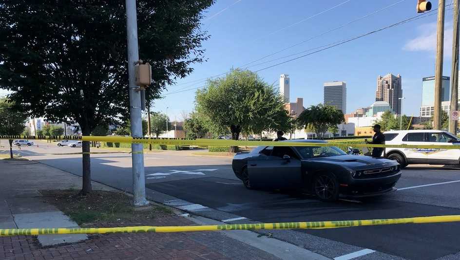 Two people shot near downtown Birmingham Sunday