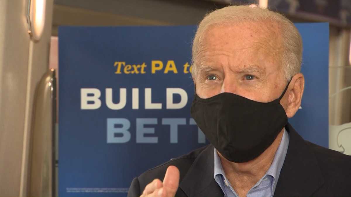 Joe Biden speaks with Pittsburgh's Action News 4 in one-on-one interview  during train tour