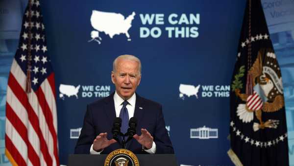 President Joe Biden speaks during an event on COVID-19 response and the vaccination program at the South Court Auditorium of Eisenhower Executive Office Building July 6, 2021 in Washington, D.C.
