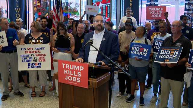 Pennsylvania labor, Democratic leaders voice support for President Biden