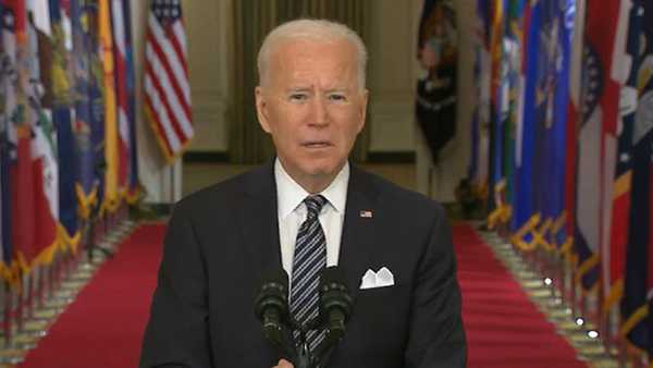 President Joe Biden addresses the nation in his first primetime address.