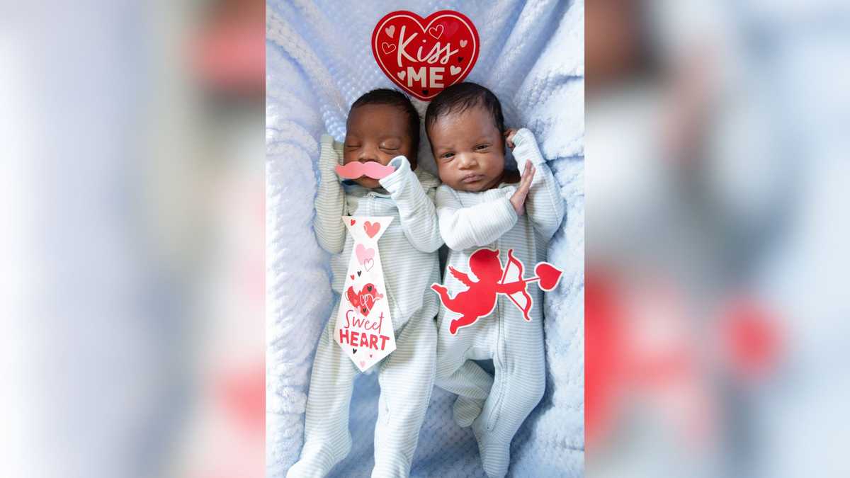 NICU babies from Beth Israel Lahey Health hospitals celebrate Valentine's Day