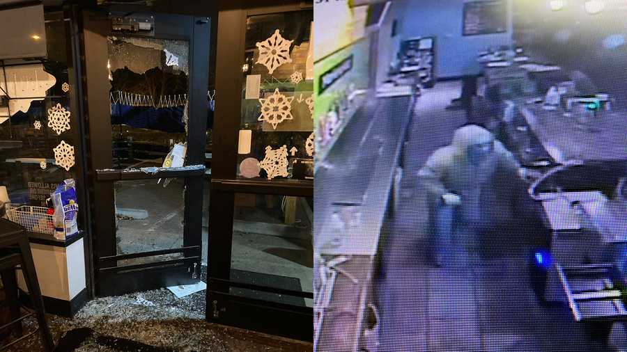 Suspect seen wandering restaurant after breakin at the Bier Station off Gregory in Kansas City.