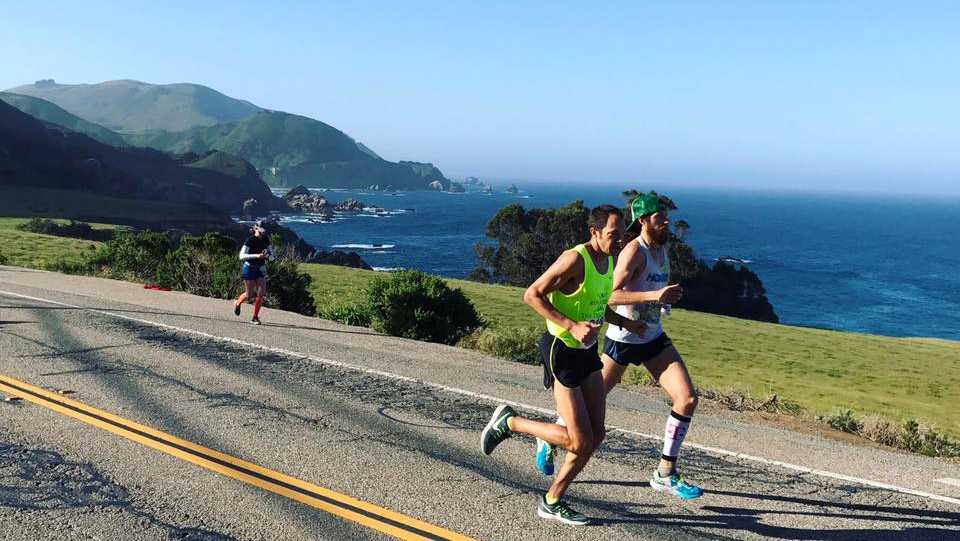 Live Big Sur Marathon finish line