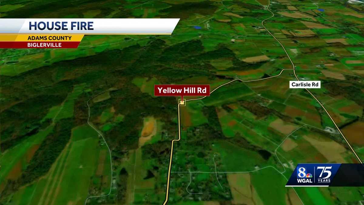 Adams County crews work on a house fire