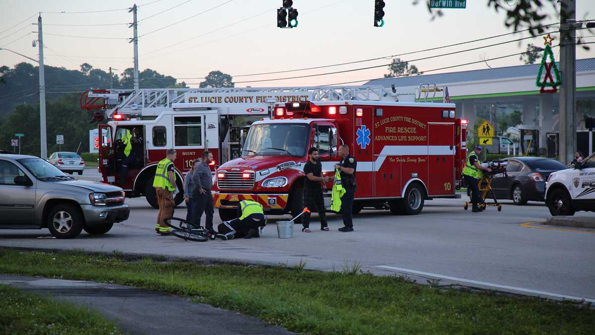 Bicyclist struck by SUV in Port St. Lucie