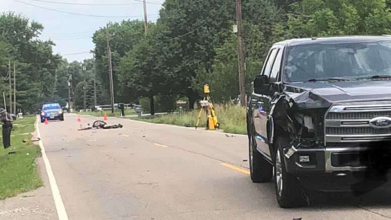 Authorities said a 68-year-old bicyclist is dead after a crash with a